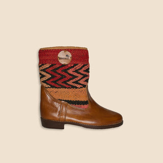 ADANA Kelim Boots Cognac Laag