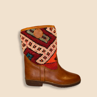 ALBA Kelim Boots Cognac Laag