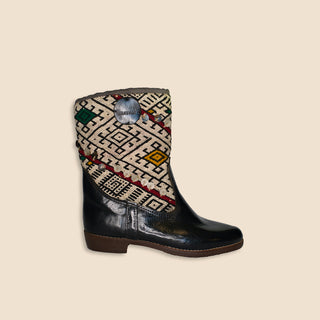 MARICELLA Kelim Boots Zwart Laag