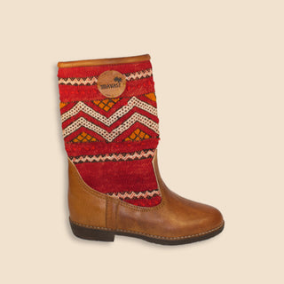 PEPA Kelim Boots Cognac Hoog