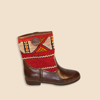 PEPA Kelim Boots Kastanjebruin Laag