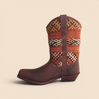 Vintage Kelim Boots Western Style